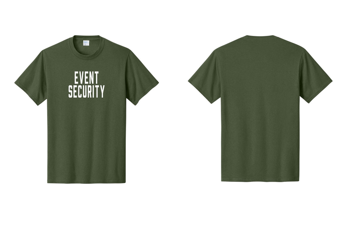 NYC Factory Event Security T-Shirt for Venues & Crowd Management (Classic) - Front Only - Olive