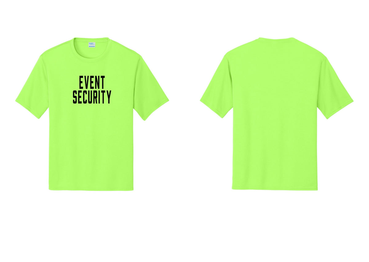 NYC Factory Event Security Performance T-Shirt (Classic) - Front Only - Neon Green
