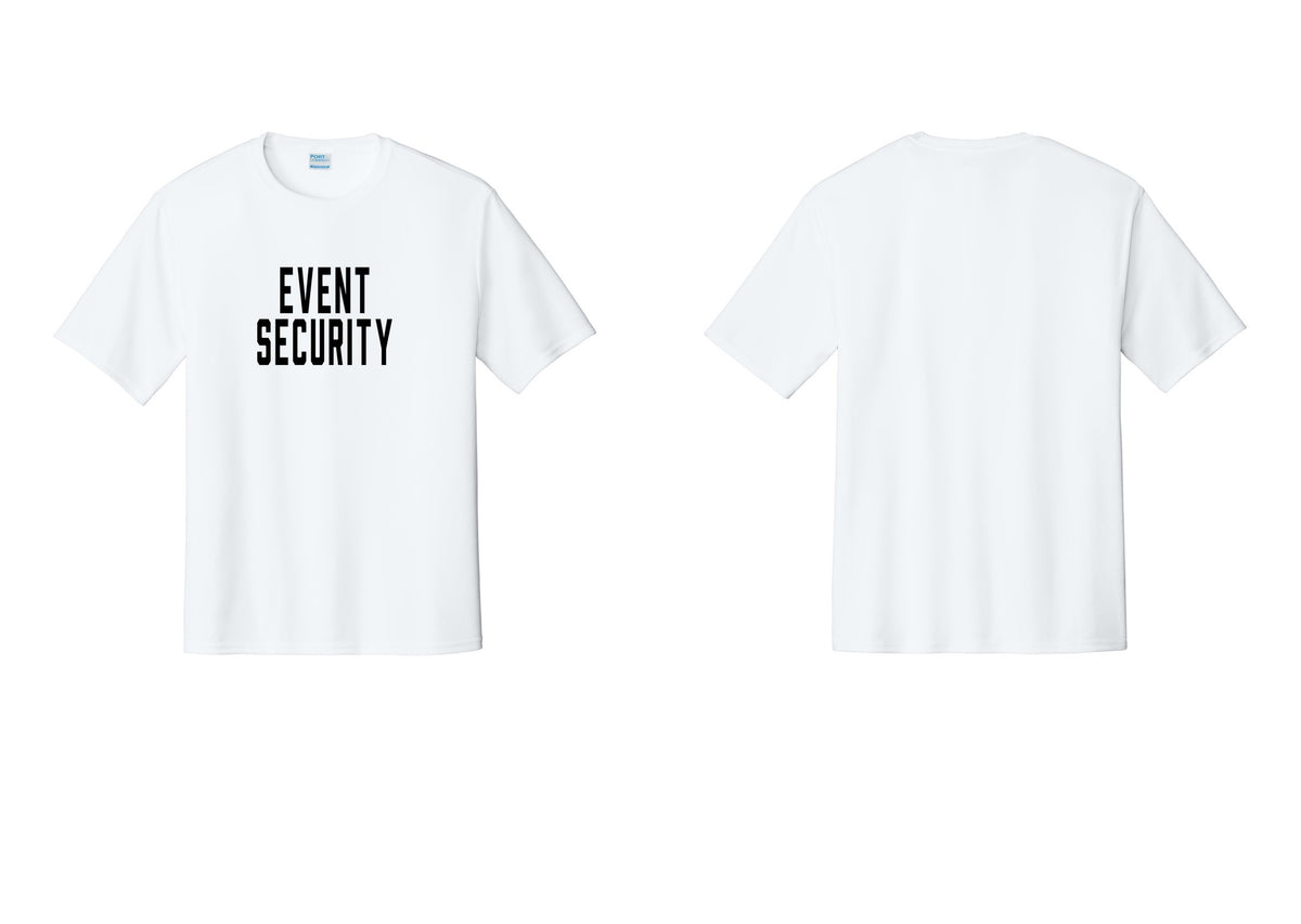 NYC Factory Event Security Performance T-Shirt (Classic) - Front Only - White