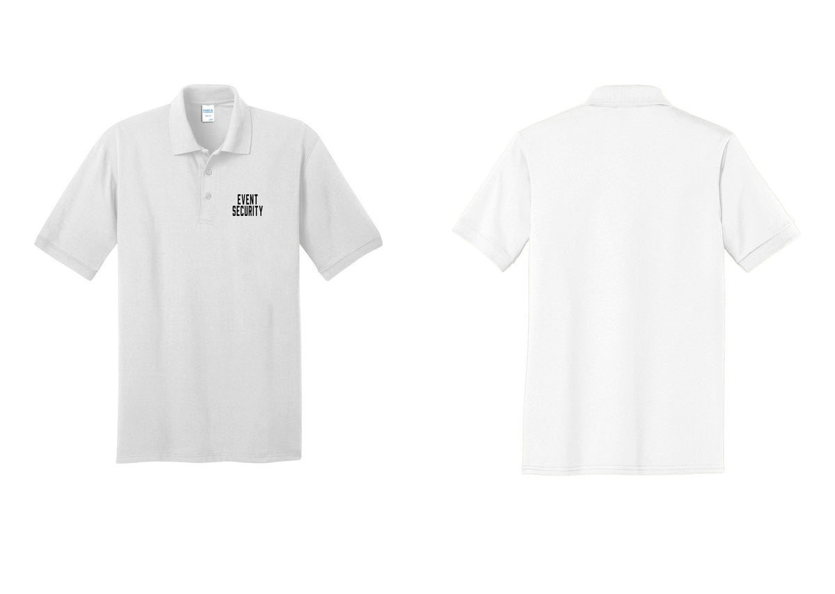 NYC Factory Event Security Polo Shirt (Classic) - Chest Only - White