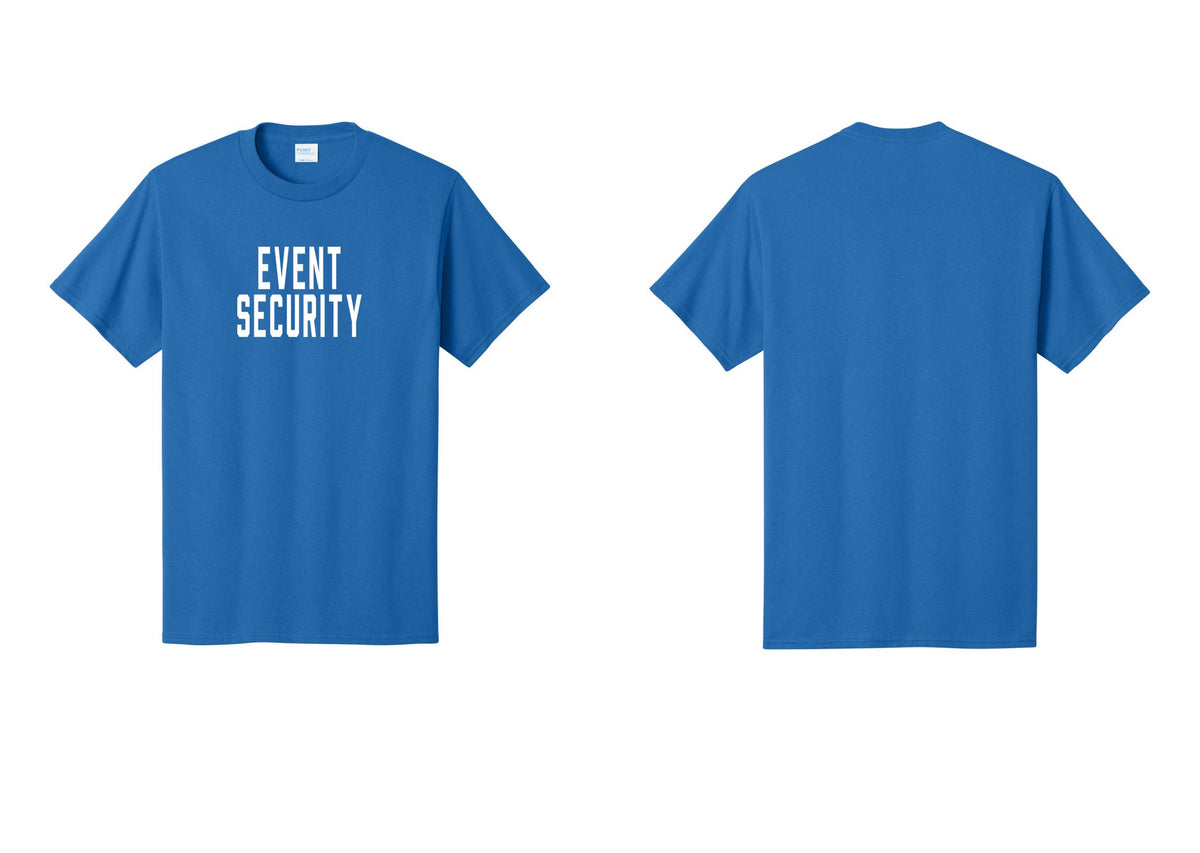 NYC Factory Event Security T-Shirt for Venues & Crowd Management (Classic) - Front Only - Royal