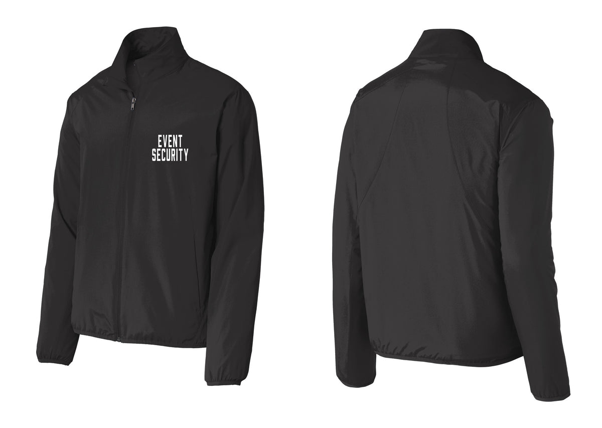 NYC Factory Event Security Windbreaker Full-Zip Jacket (Classic) - Chest Only - Black