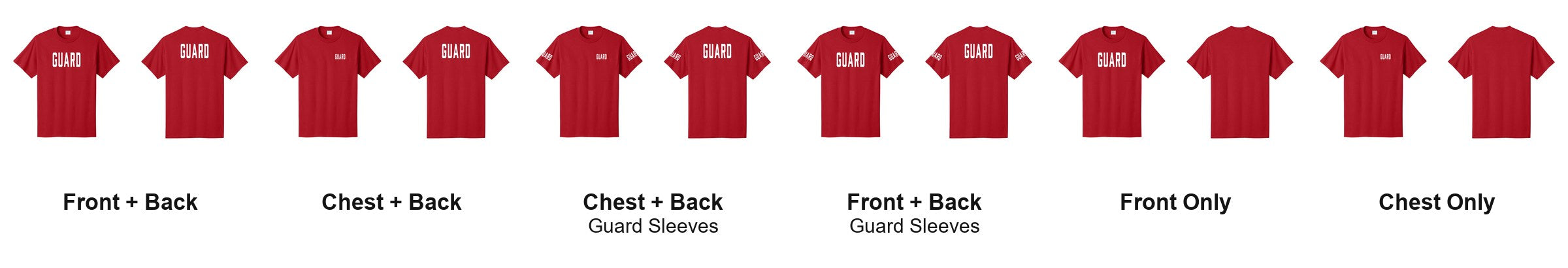 GUARD t-shirt print layouts