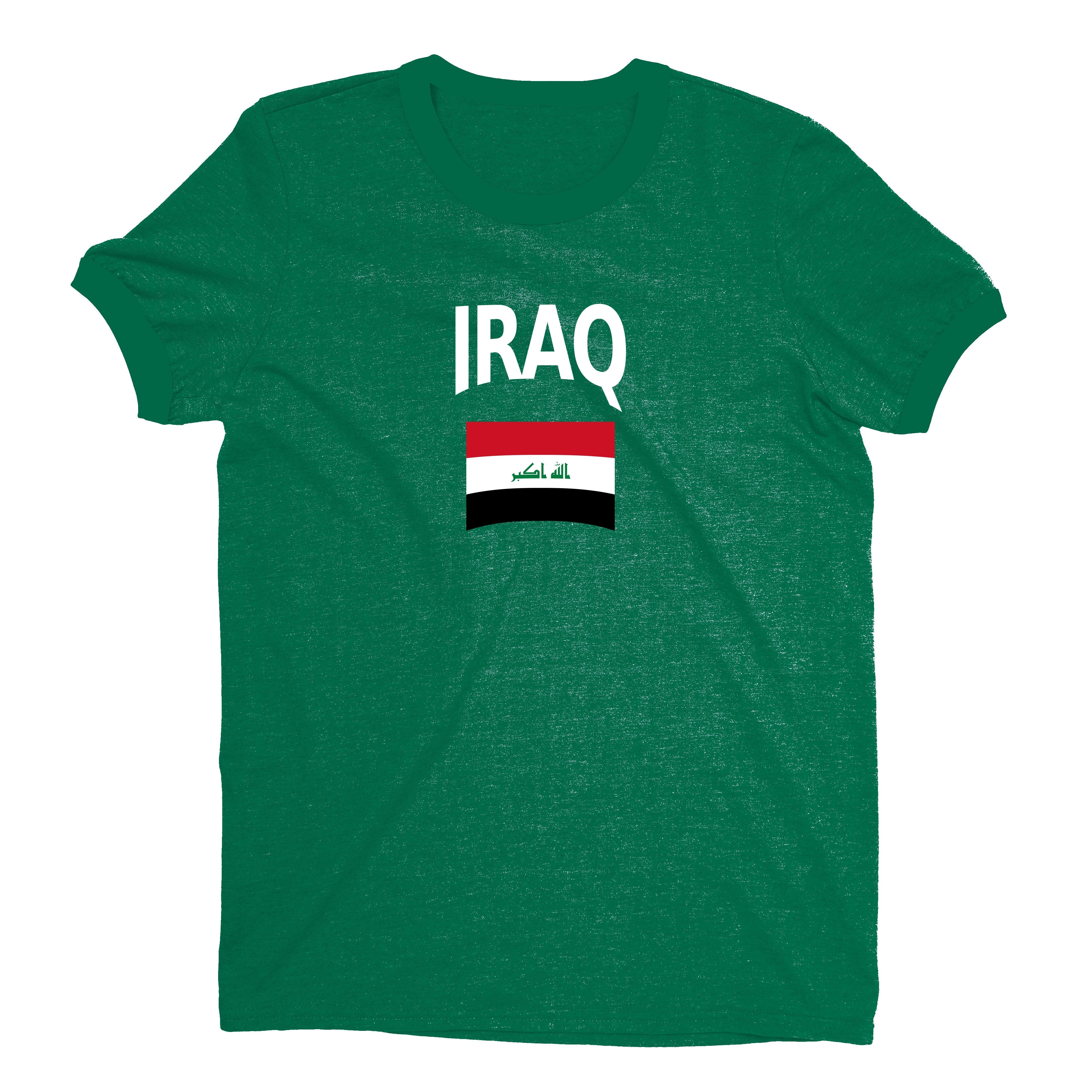 Iraq World Cup Plain Tee Unisex T-Shirt -- NYC Factory - Green