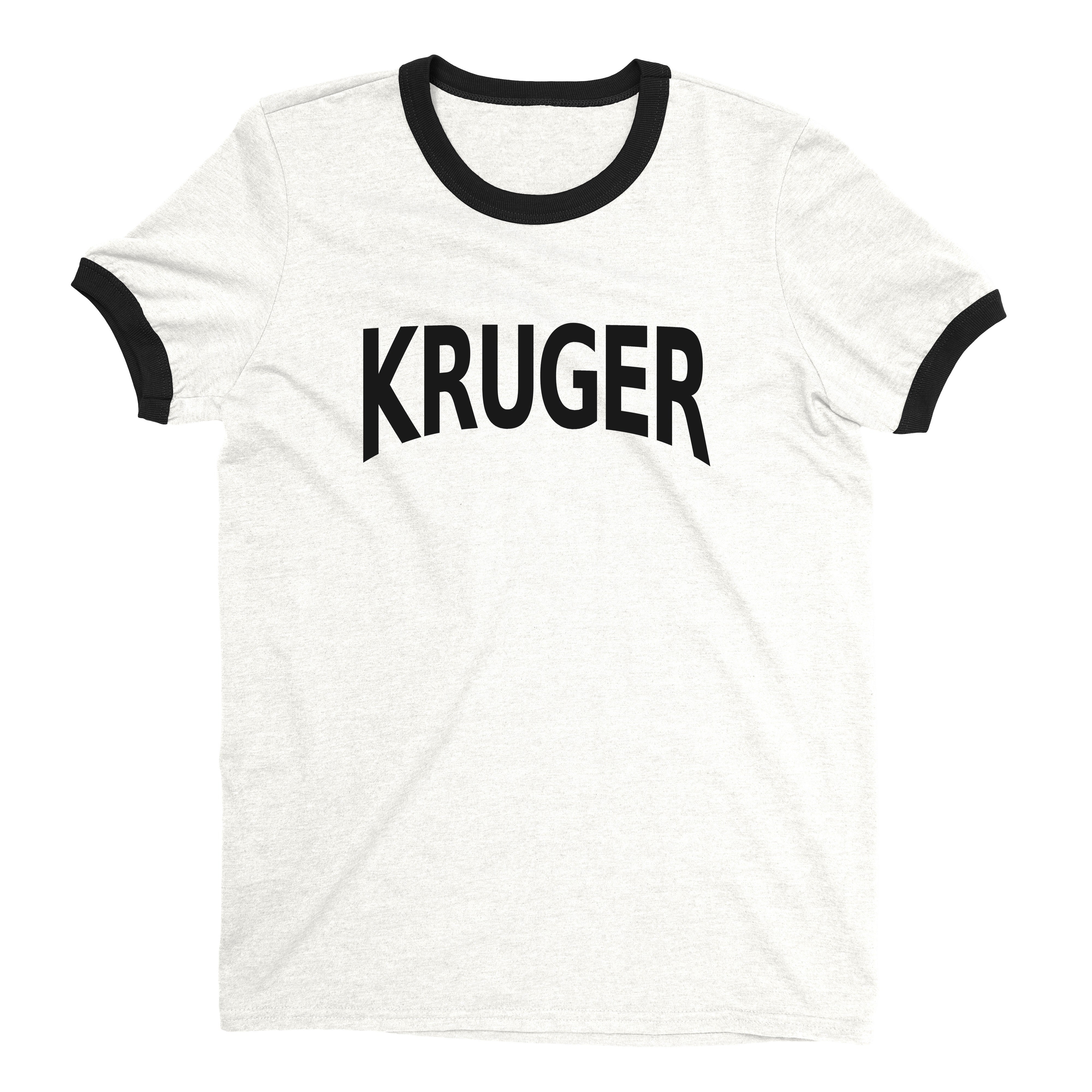 Kruger National Park Ringer Tee Retro Style Men's T-Shirt - NYC Factory - White