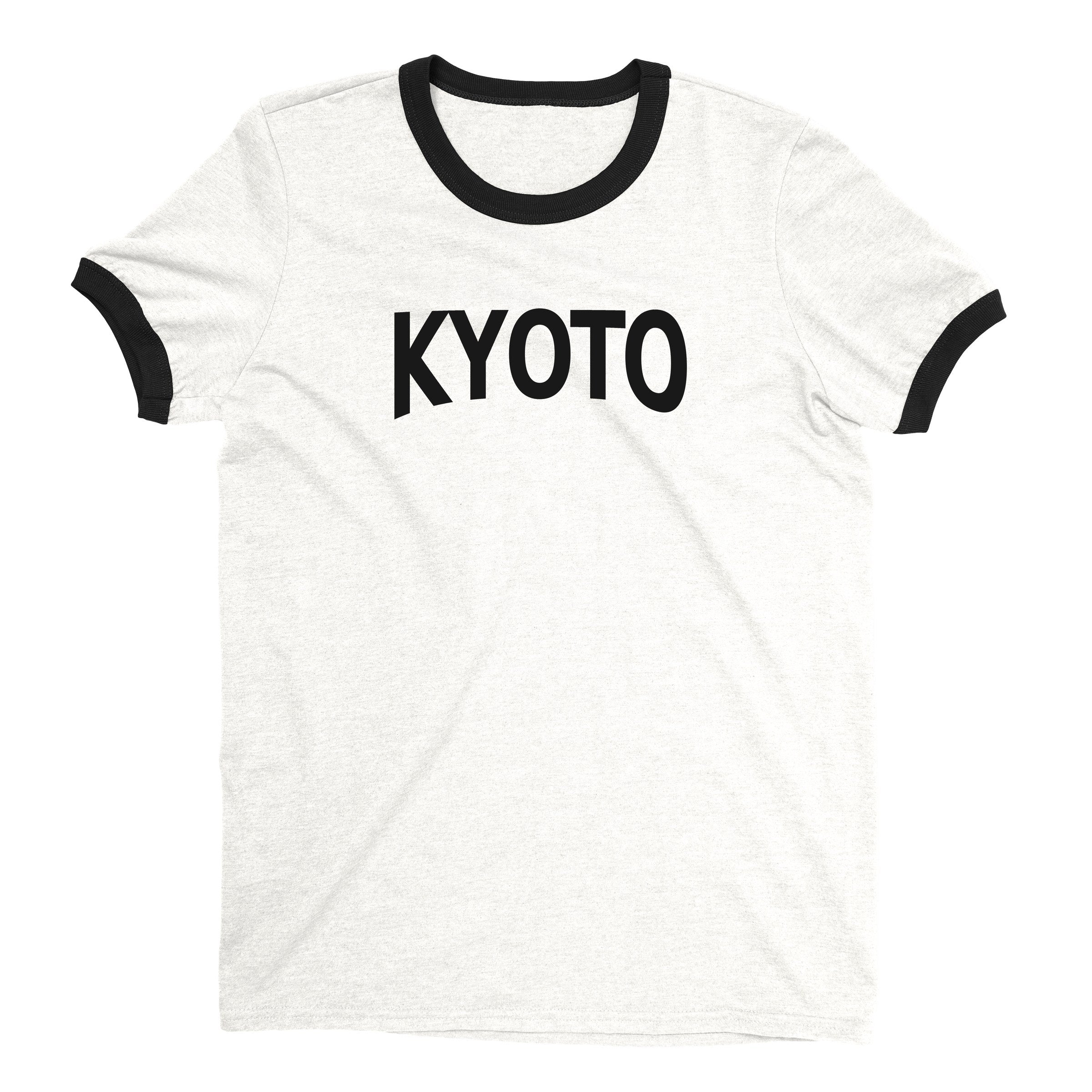 Kyoto Ringer Tee — White