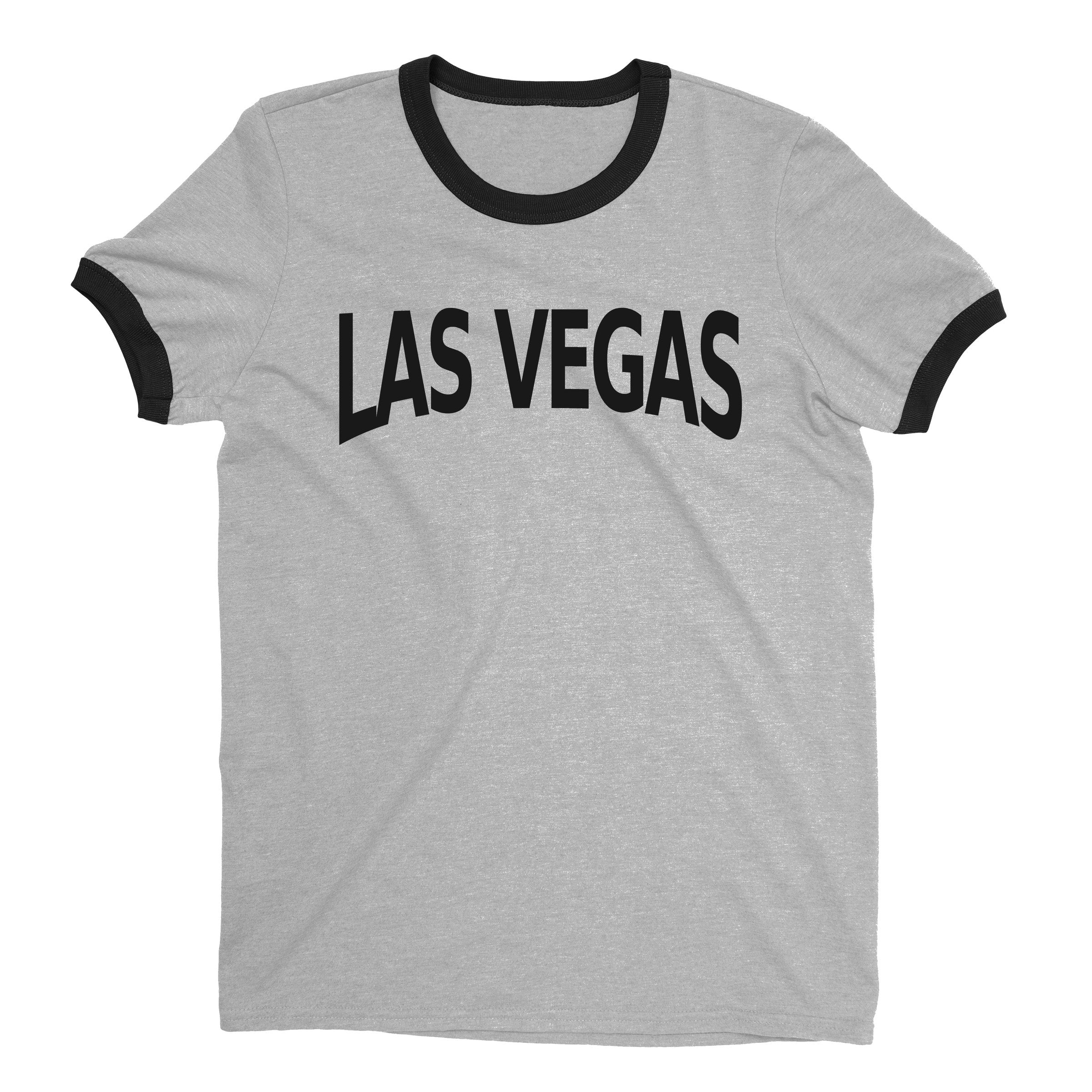 Las Vegas Ringer Tee — Heather Gray