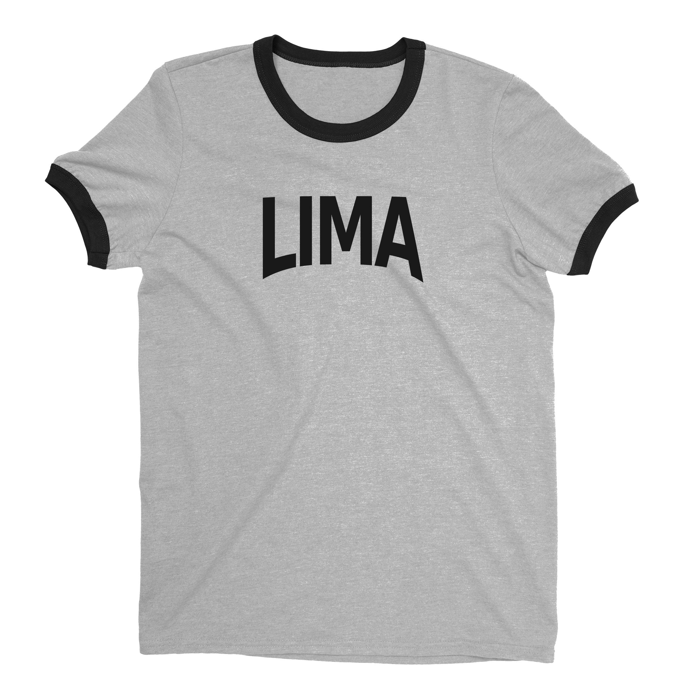 Lima Ringer Tee — Heather Gray