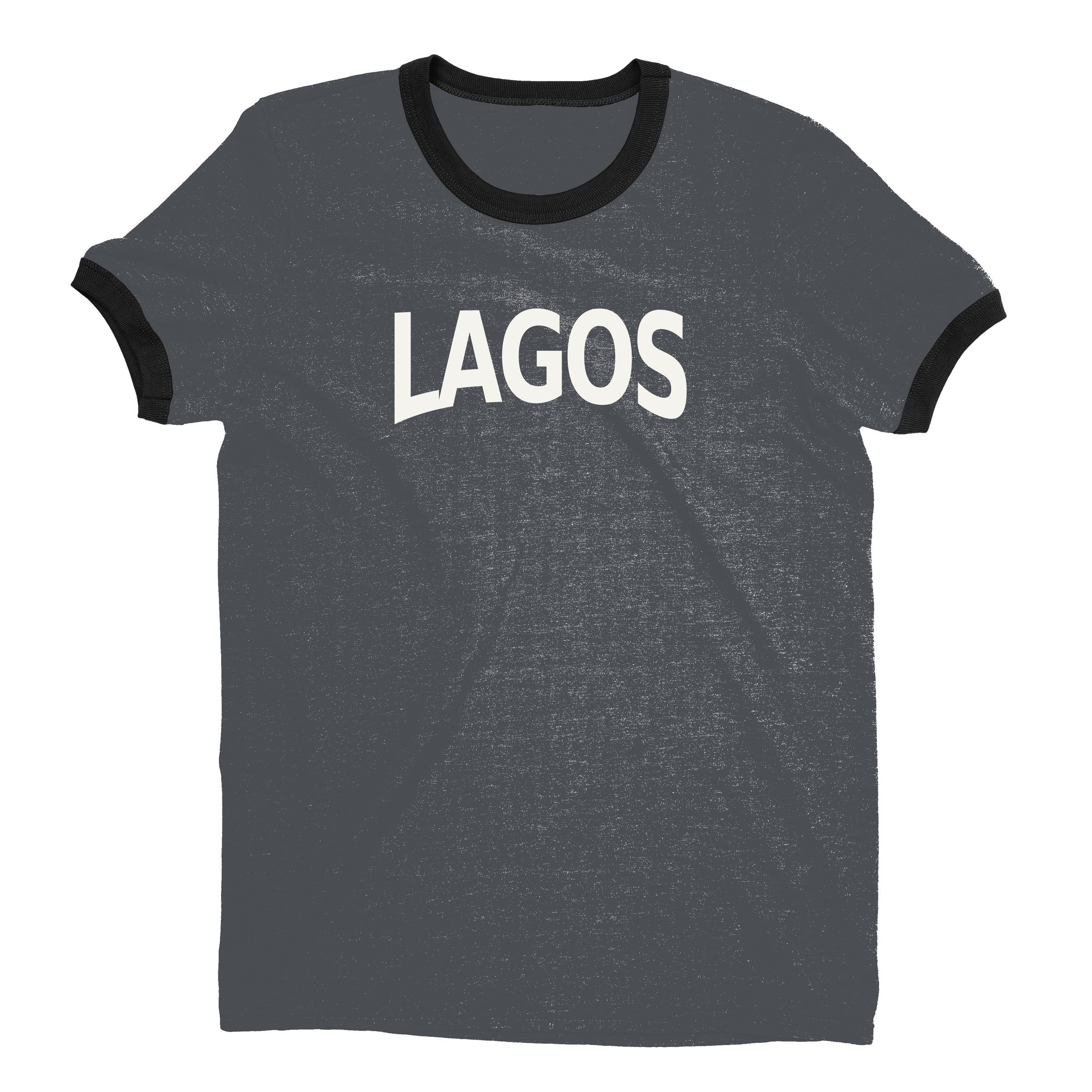 Lagos Ringer Tee — Dark Heather
