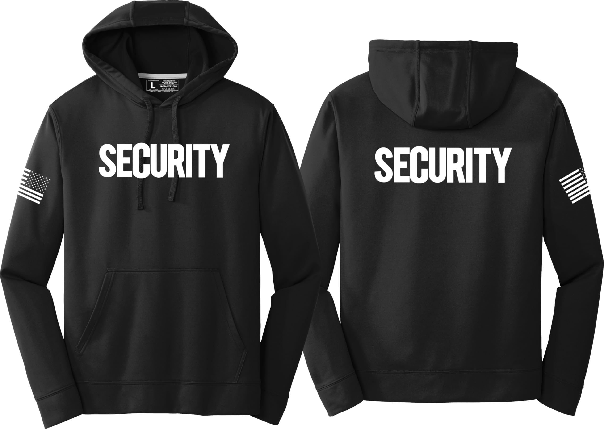 Men's Performance Security Hooded Fleece Pullover Hoodie Sweatshirt
