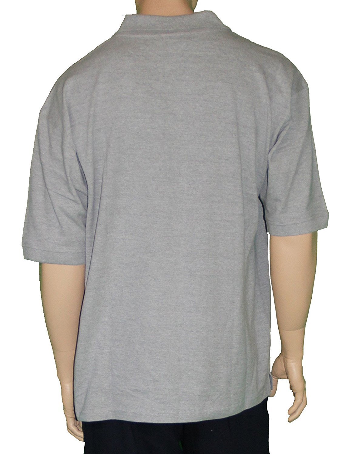 NYPD Men's Polo Shirt (Embroidered Chest Design, Heather Gray)