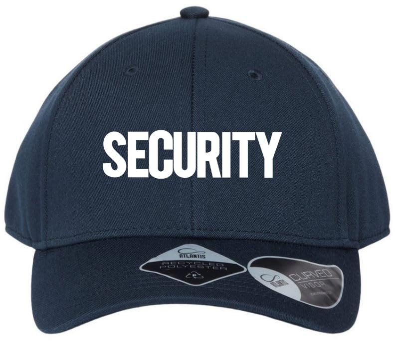 NYC FACTORY Security Baseball Caps Mesh Staff Trucker Hats Coaching Uniform