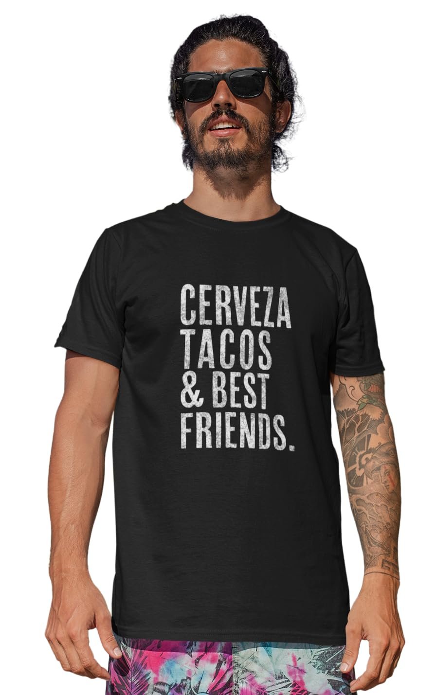 Men's Cinco De Mayo Taco Cerveza Best Friends Tees