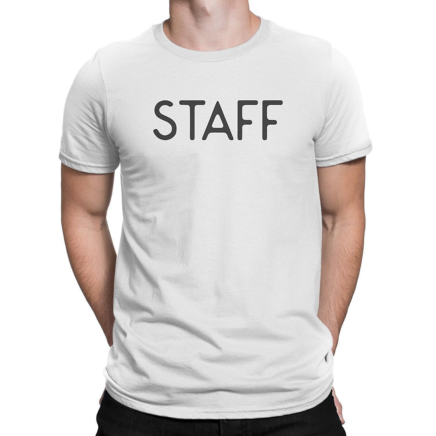 NYC FACTORY Staff T-Shirt Screen Printed Tee Printed Front & Back Staff Event Shirt