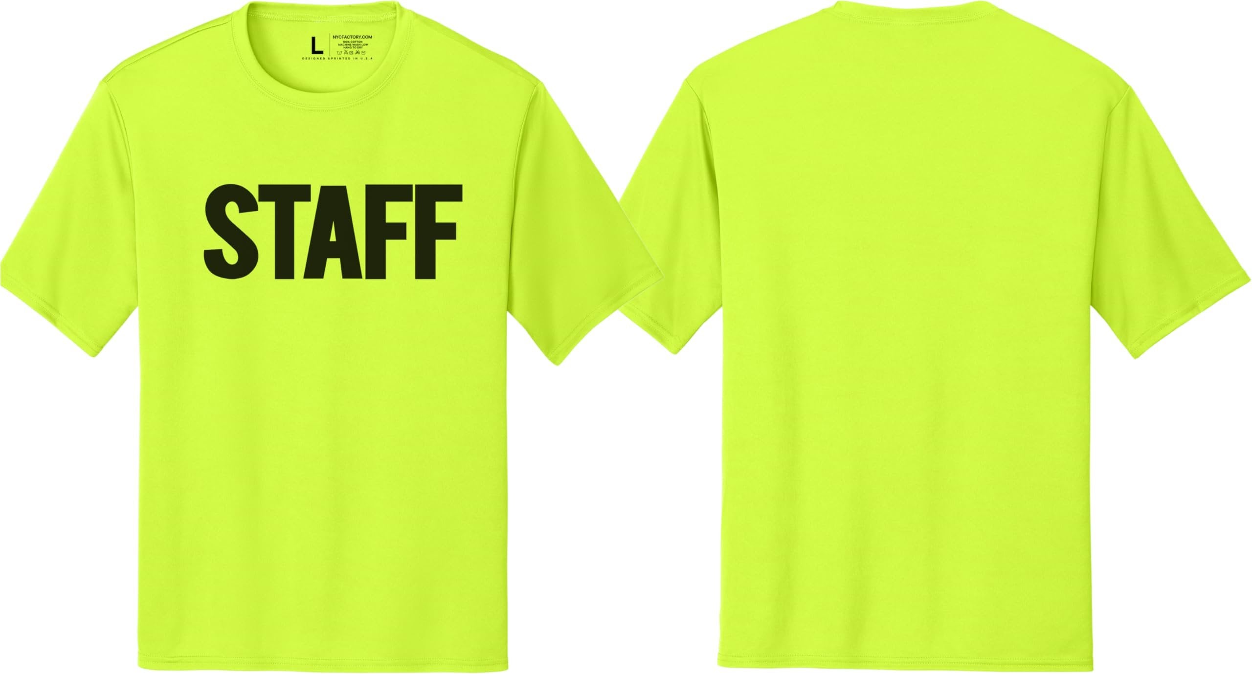 Men's Staff T-Shirt Soft Cotton Tees (Front Print)