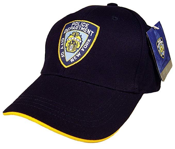Men's NYPD Baseball Hats (Naqvy / White, 99307)
