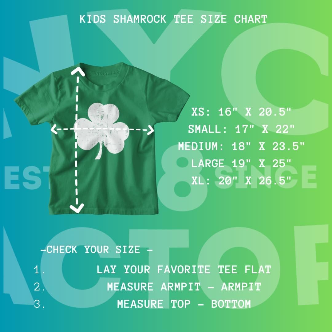Irish Shamrock Kids Tees St. Patrick's Day T-Shirt Boys Girls Ireland Pride