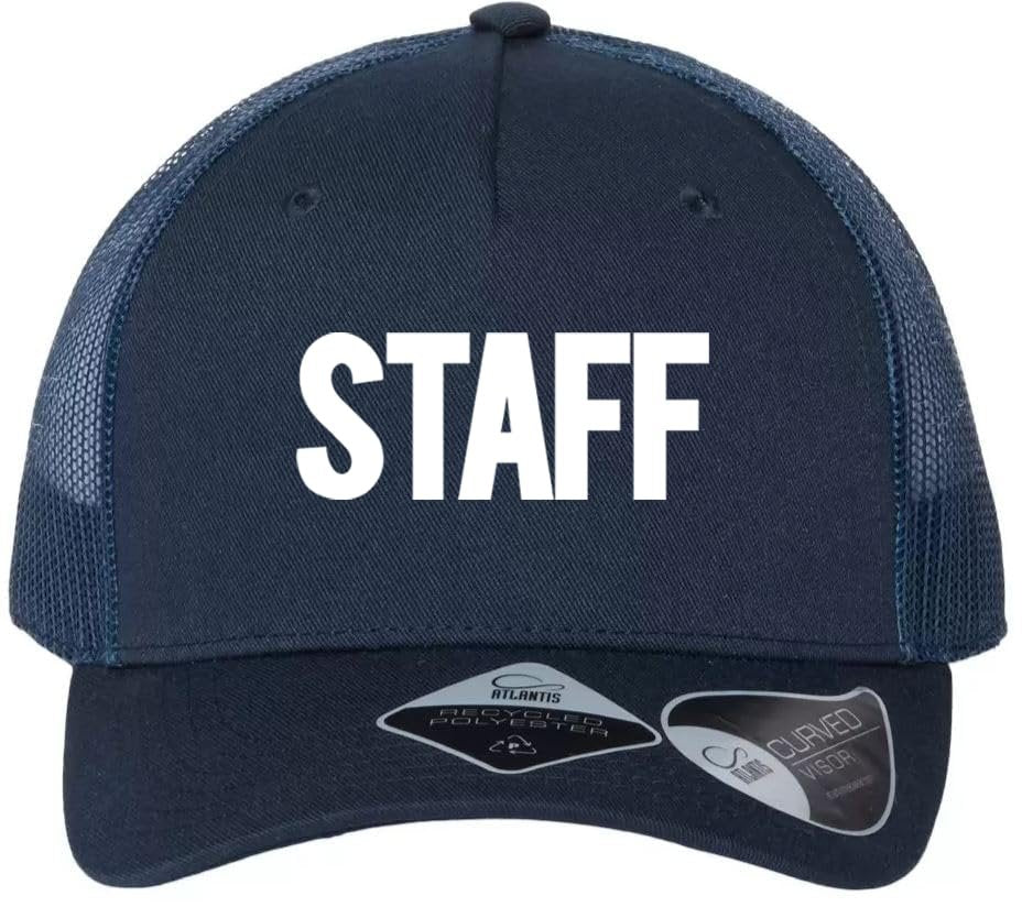 NYC FACTORY Security Baseball Caps Mesh Staff Trucker Hats Coaching Uniform