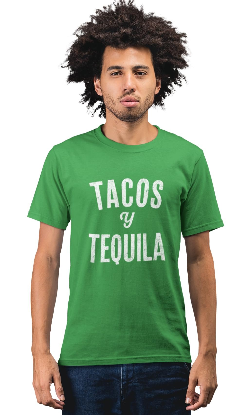 Men's Cinco De Mayo T-Shirt Taco Y Tequila Tee Short Sleeve