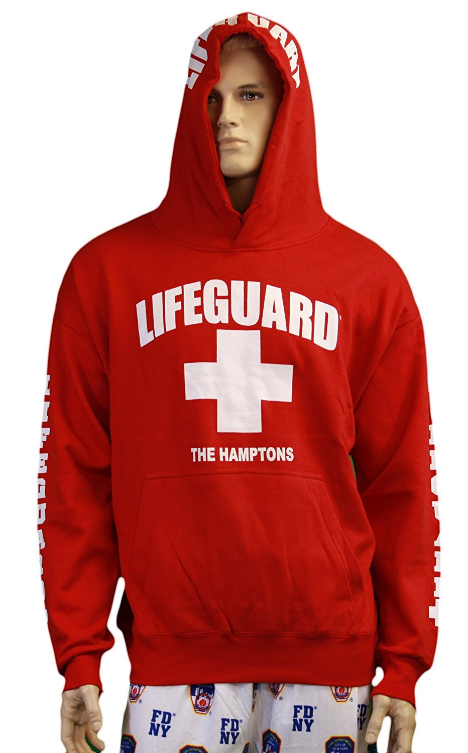 Sauveteur The Hamptons NY Life Guard Sweatshirt Rouge