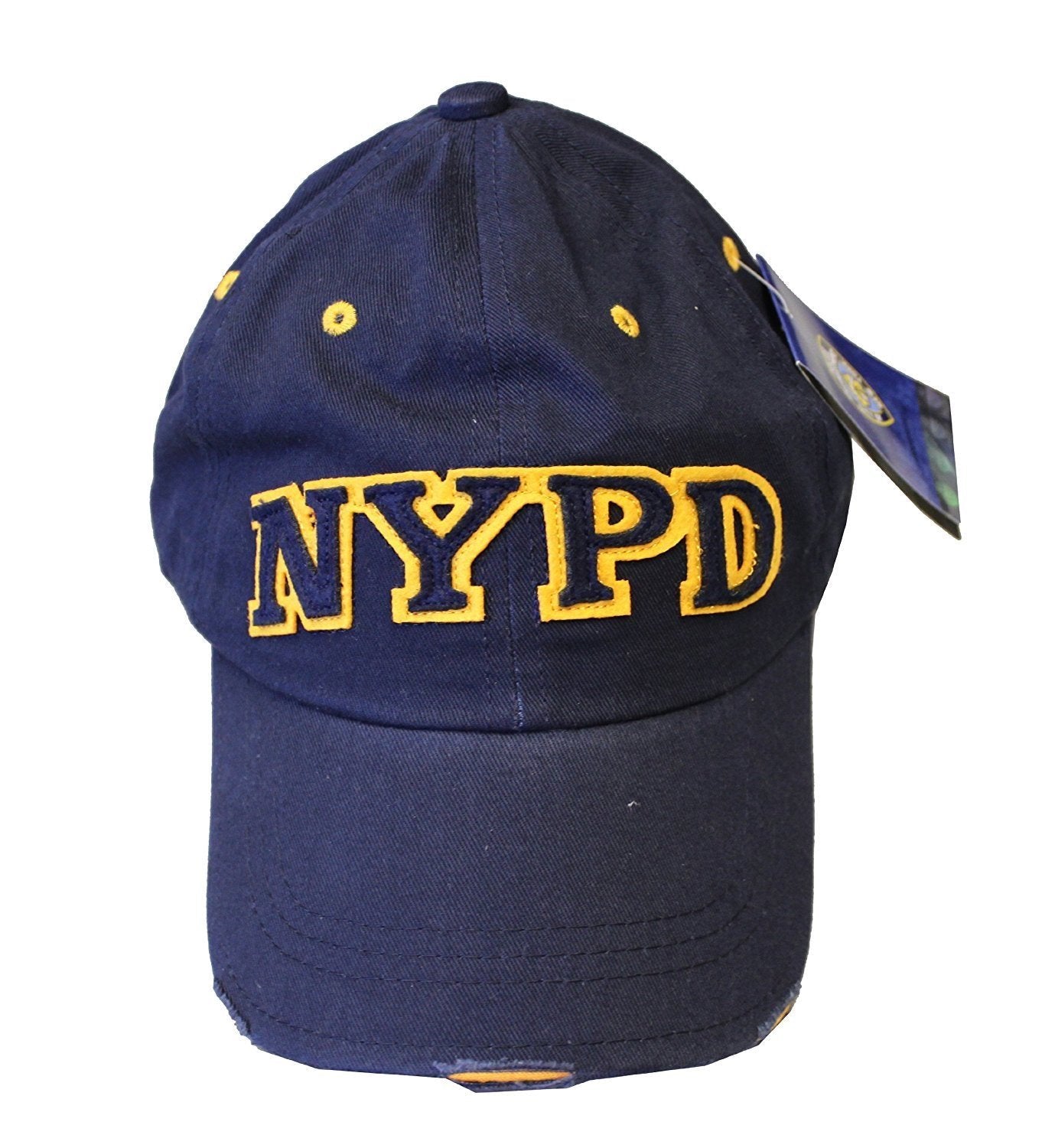 Men's NYPD Baseball Hats (Light Blue, 3d Letters)