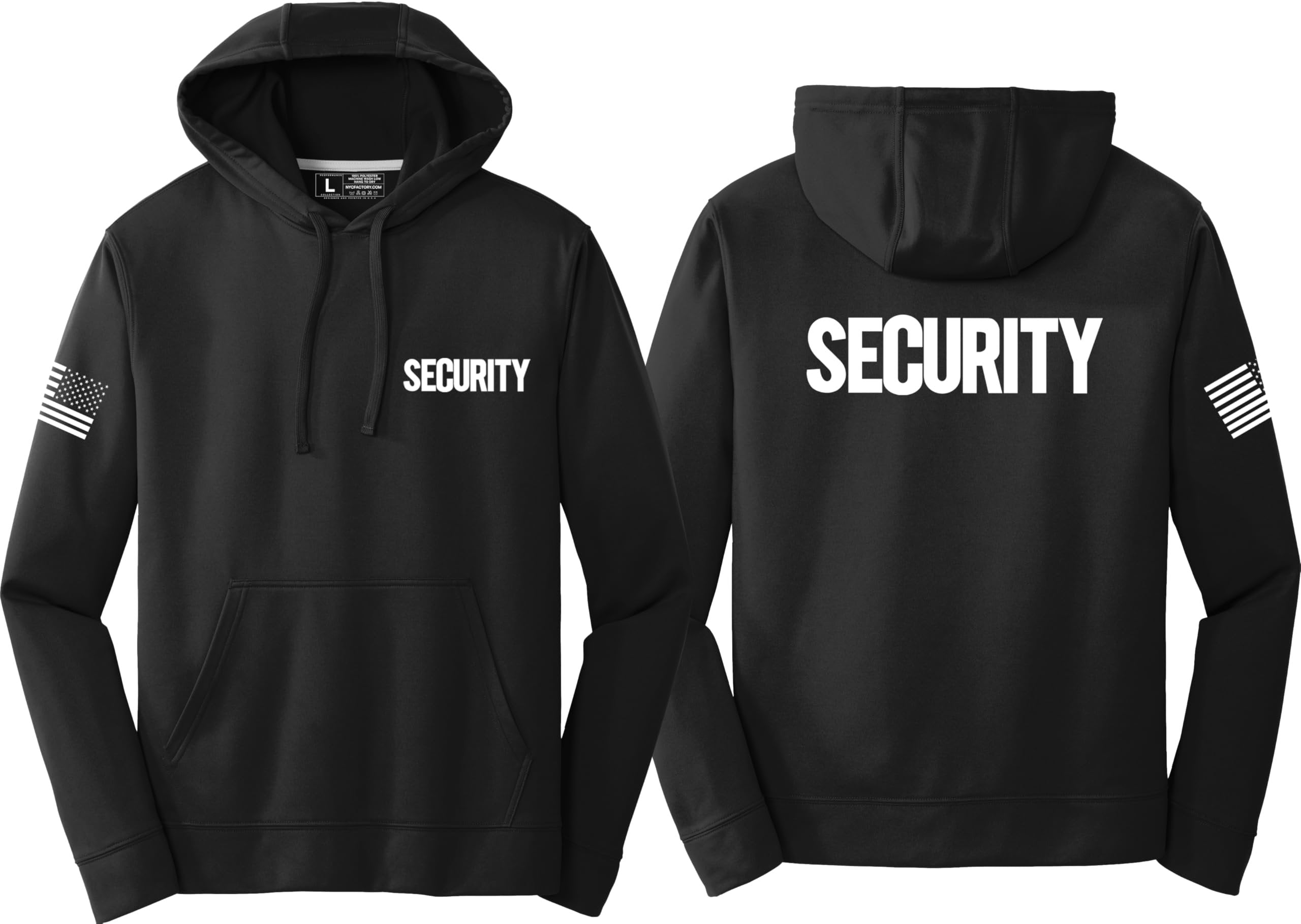 Men's Performance Security Hooded Fleece Pullover Hoodie Sweatshirt