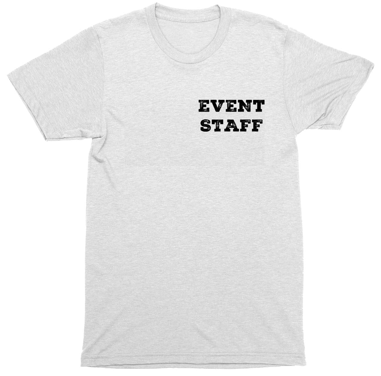 Professional Event T-Shirt - Rustic Design for Staff (NR-B, Chest & Back) Soft Cotton Tees