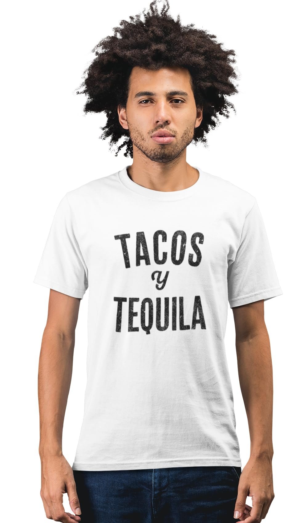 Men's Cinco De Mayo T-Shirt Taco Y Tequila Tee Short Sleeve