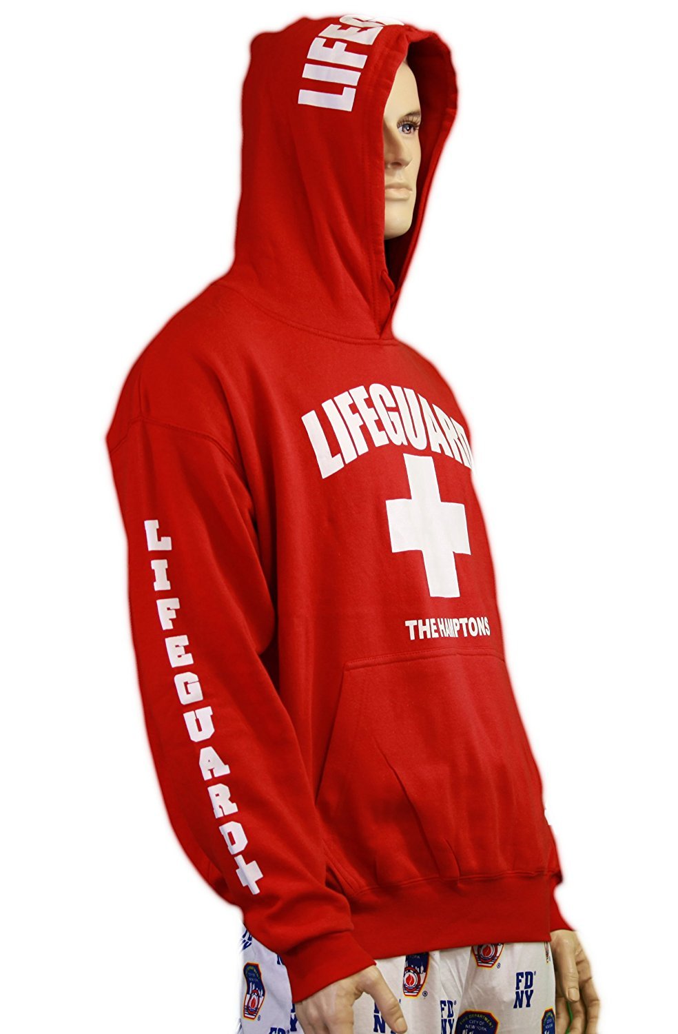 Sauveteur The Hamptons NY Life Guard Sweatshirt Rouge
