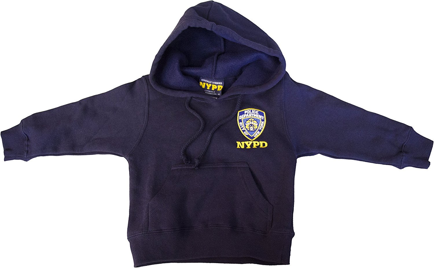 NYPD Kids Hoodie Embroidered Sweatshirt Navy