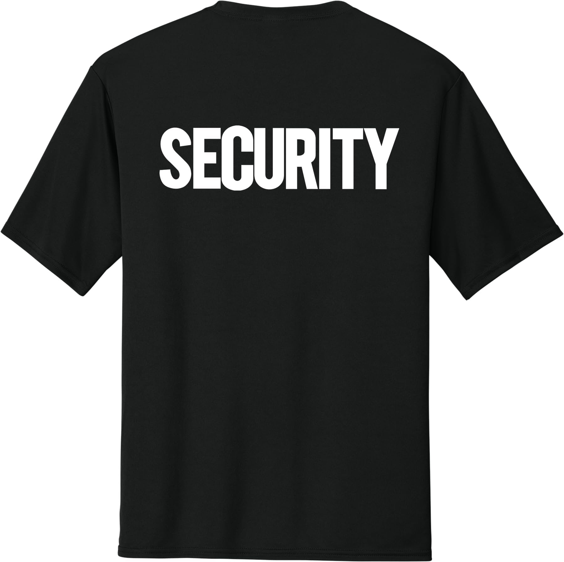 Men's Security T-Shirt Moisture-Wicking Performance Tee Summer Work Shirt
