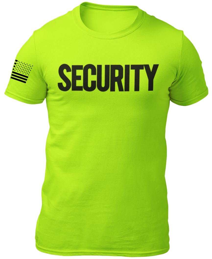 Men's Security T-Shirt (Front, Back & Sleeve Print Tee)