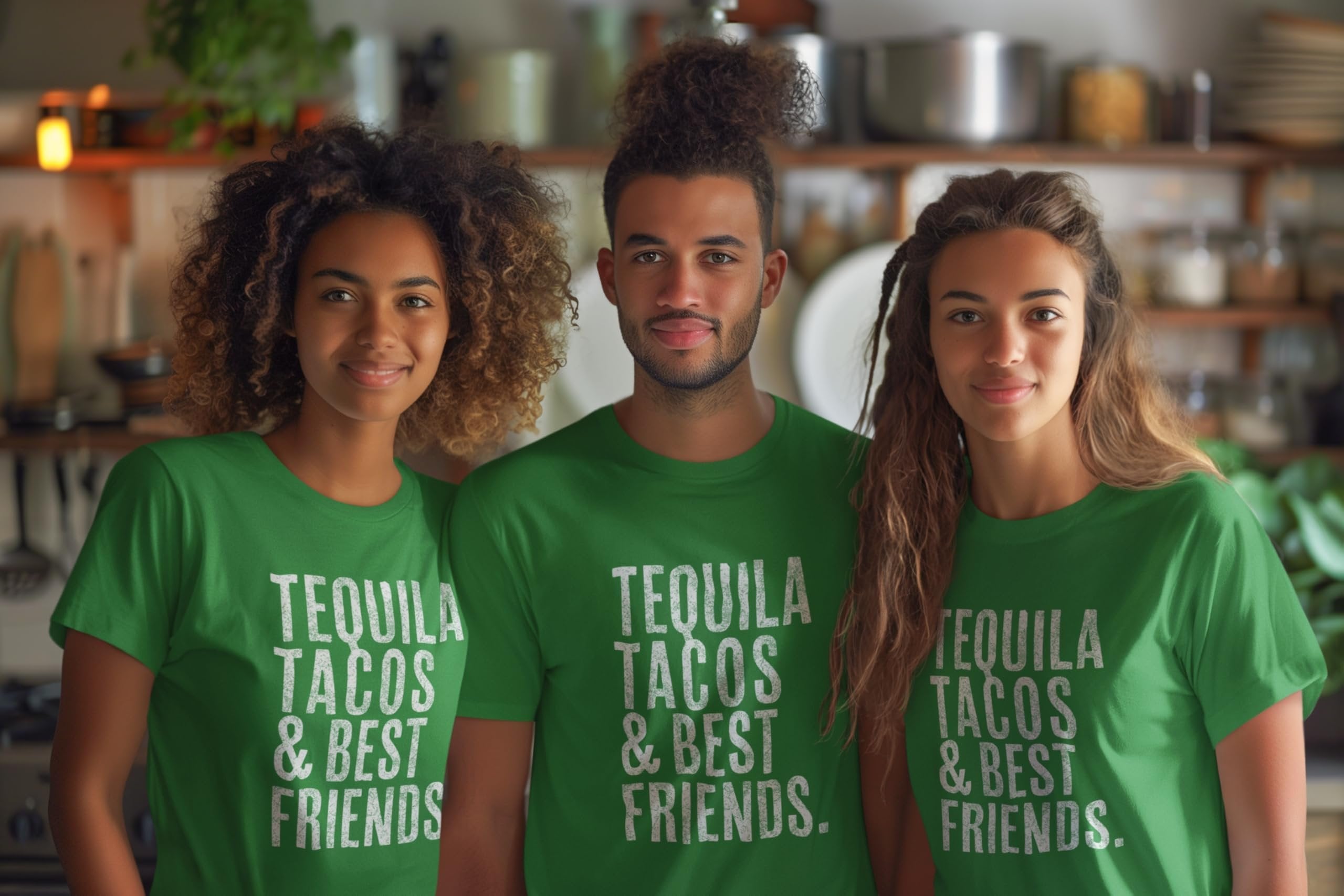 Men's Cinco De Mayo T-Shirt Taco Y Tequila Tee Short Sleeve