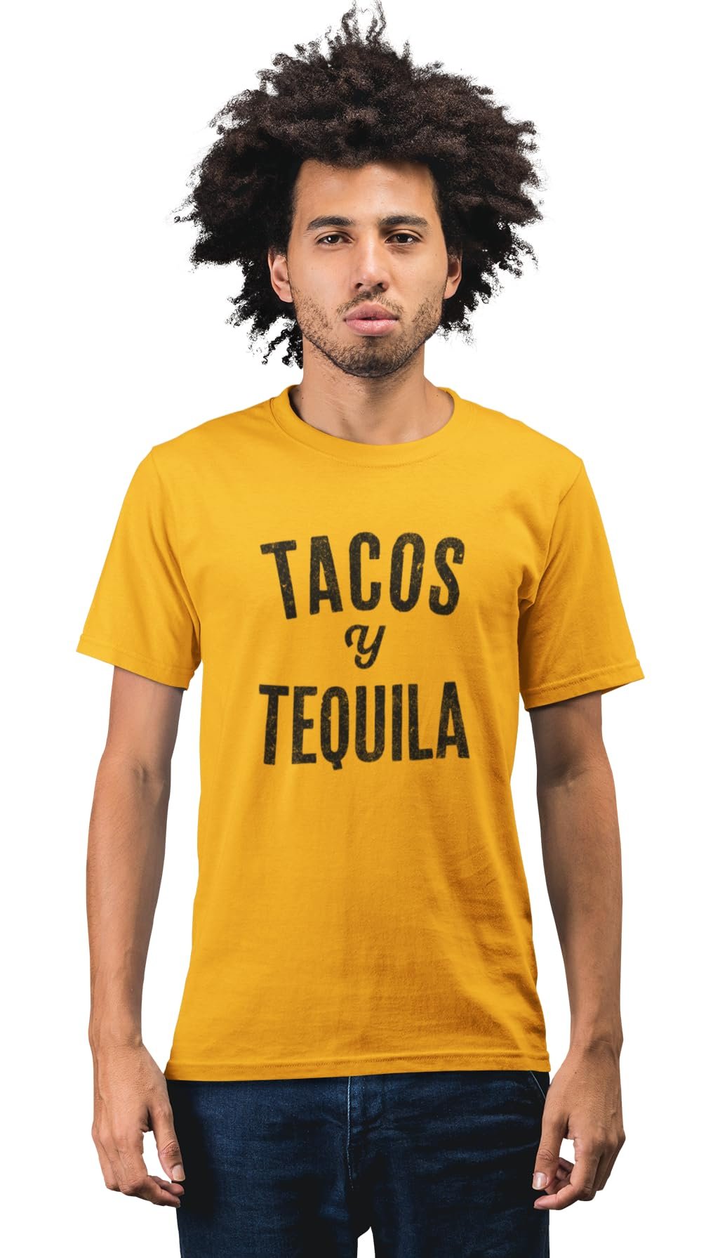 Men's Cinco De Mayo T-Shirt Taco Y Tequila Tee Short Sleeve