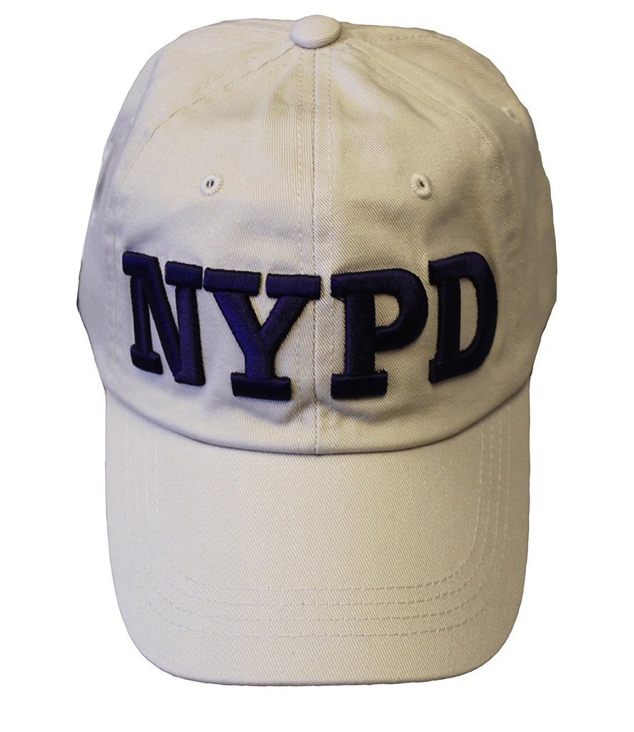 Men's NYPD Baseball Hats (Navy, White 3d Letters)