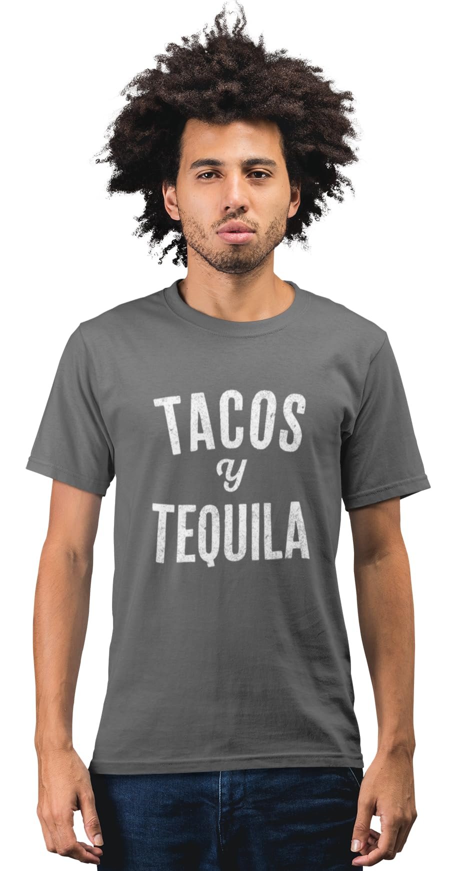 Men's Cinco De Mayo T-Shirt Taco Y Tequila Tee Short Sleeve