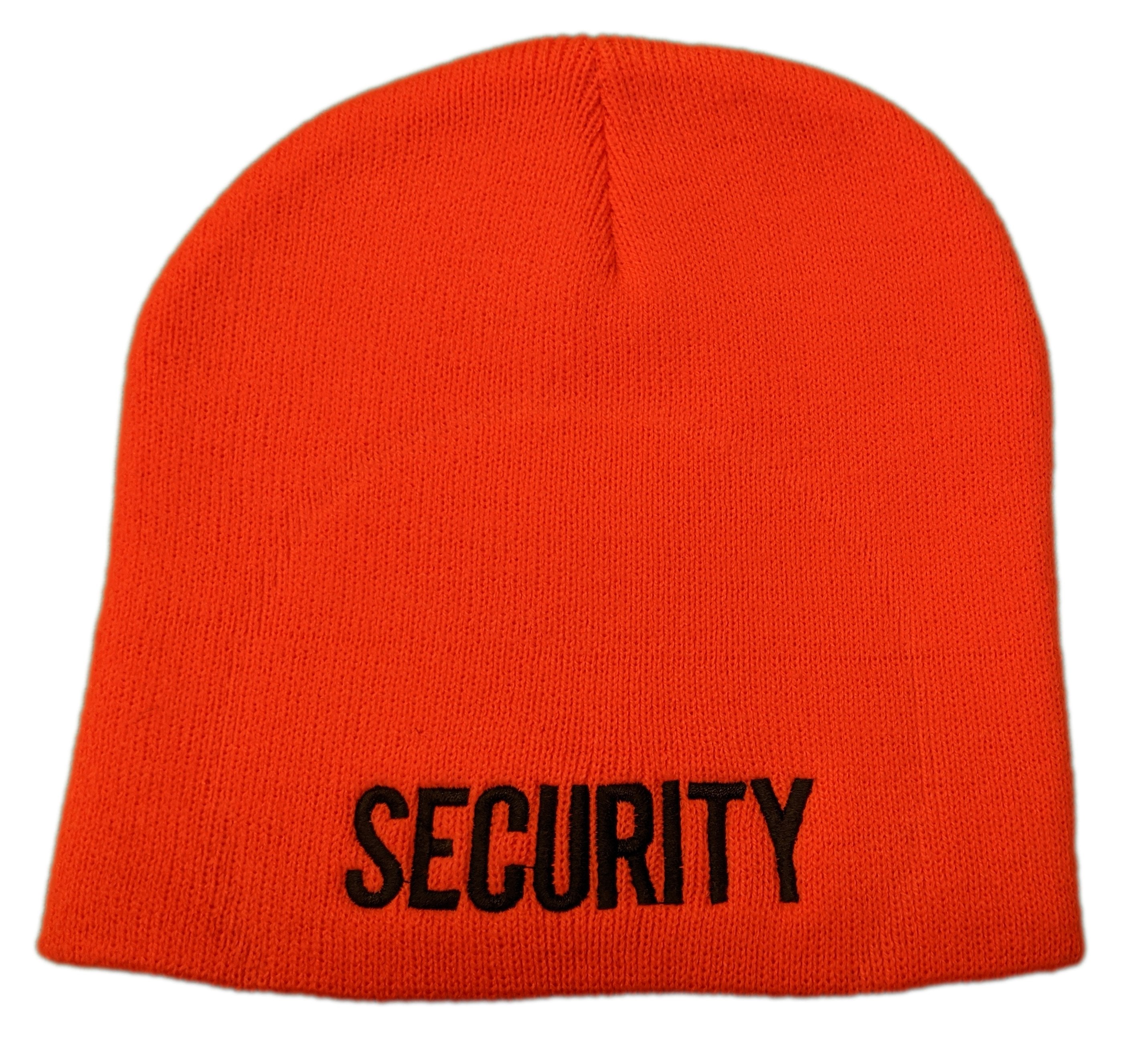 Men's Security Beanie (Orange / Black)