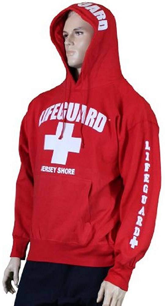 Lifeguard Jersey Shore NJ Life Guard Sweatshirt Red XL