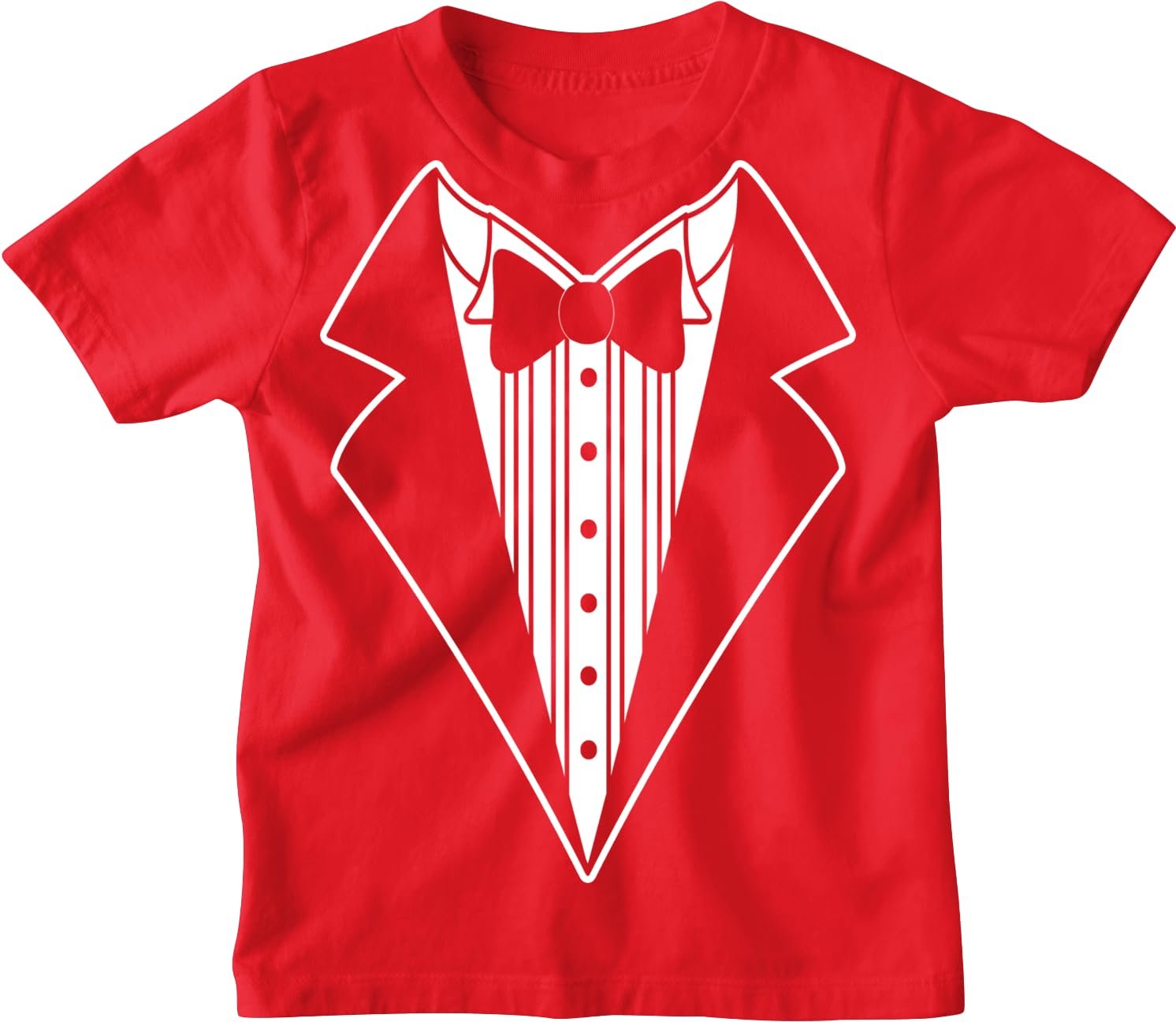 Kids Funny Tuxedo Tee T-Shirt Boys & Girls Formal Tux Tee Youth