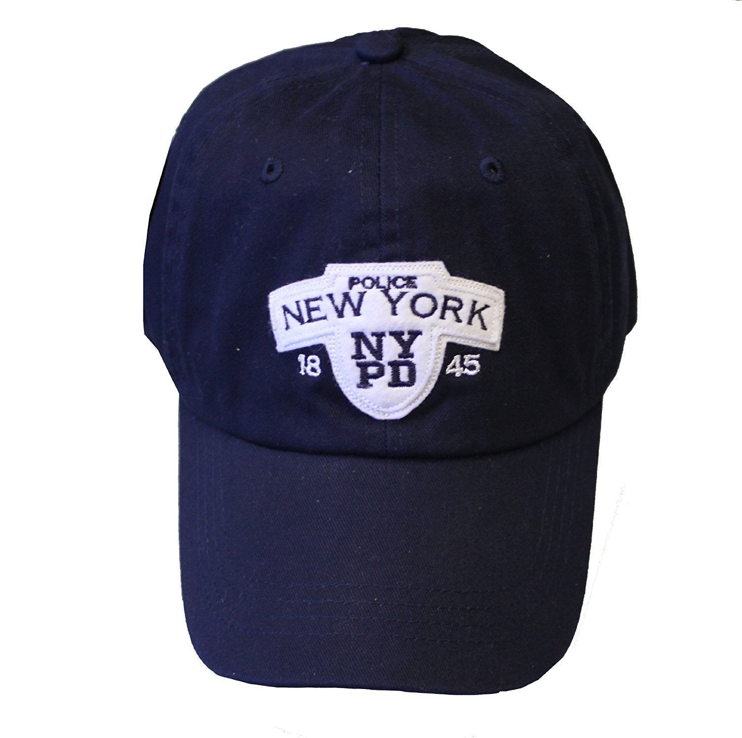 Men's NYPD Baseball Hats (Navy, White Accents)