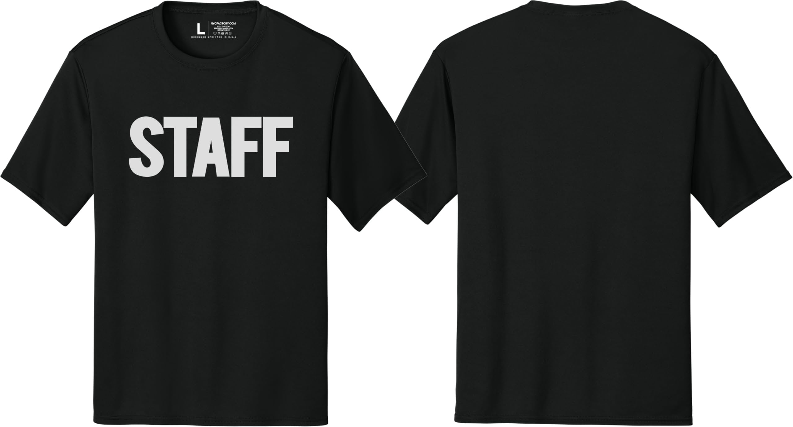 Men's Staff T-Shirt Soft Cotton Tees (Front Print)