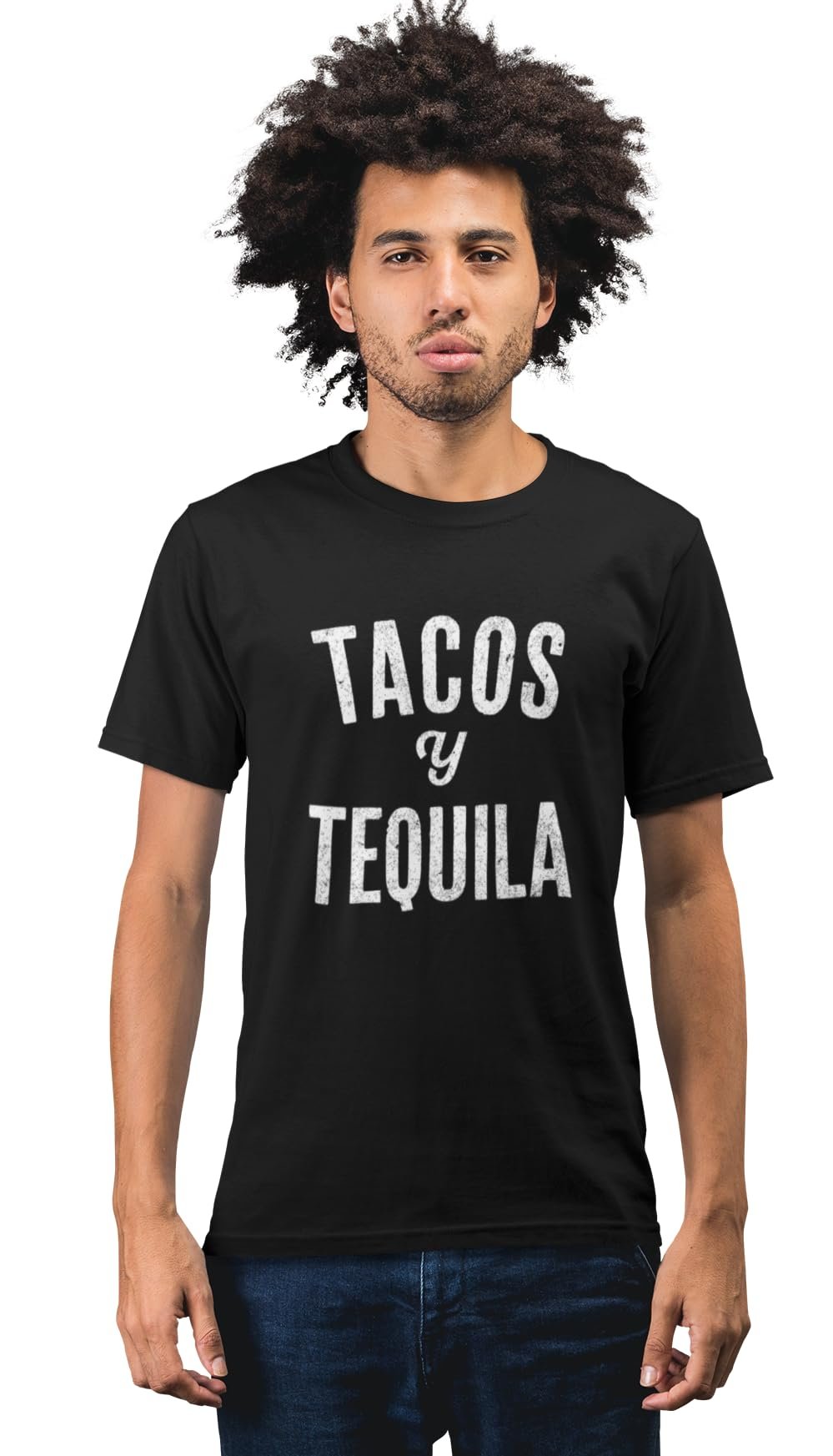 Men's Cinco De Mayo T-Shirt Taco Y Tequila Tee Short Sleeve