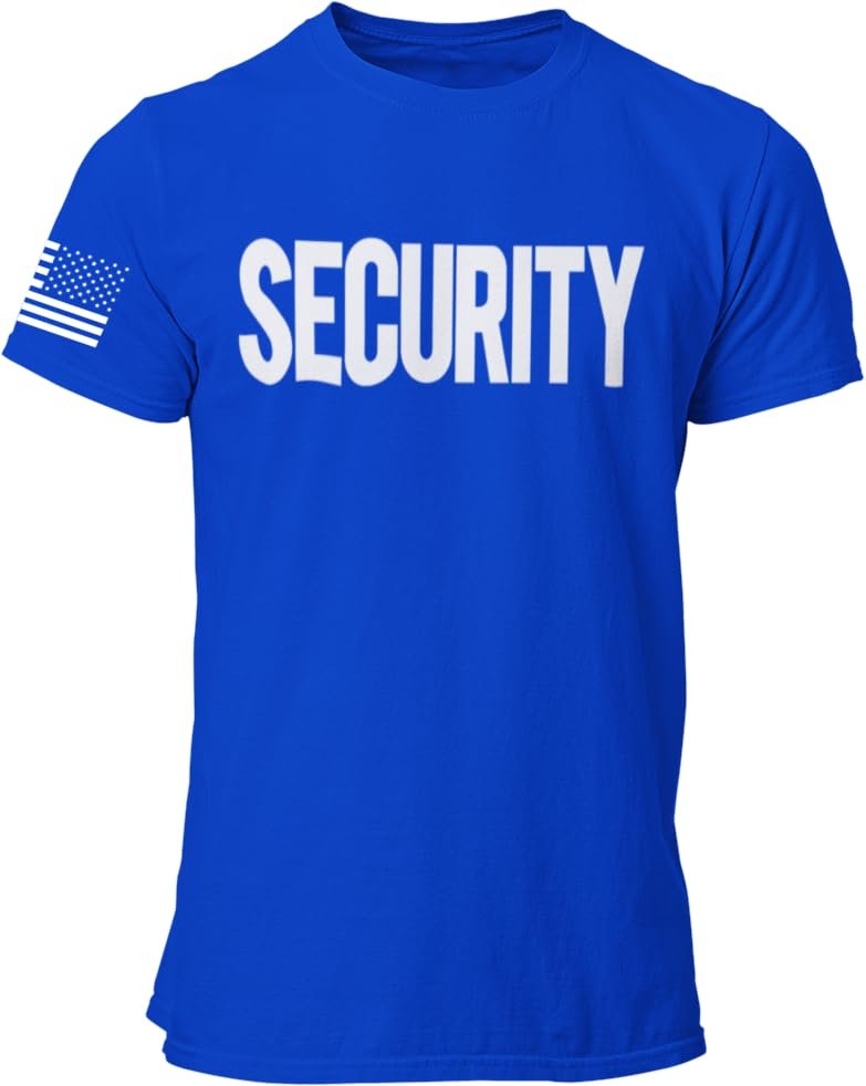 Men's Security T-Shirt (Front, Back & Sleeve Print Tee)