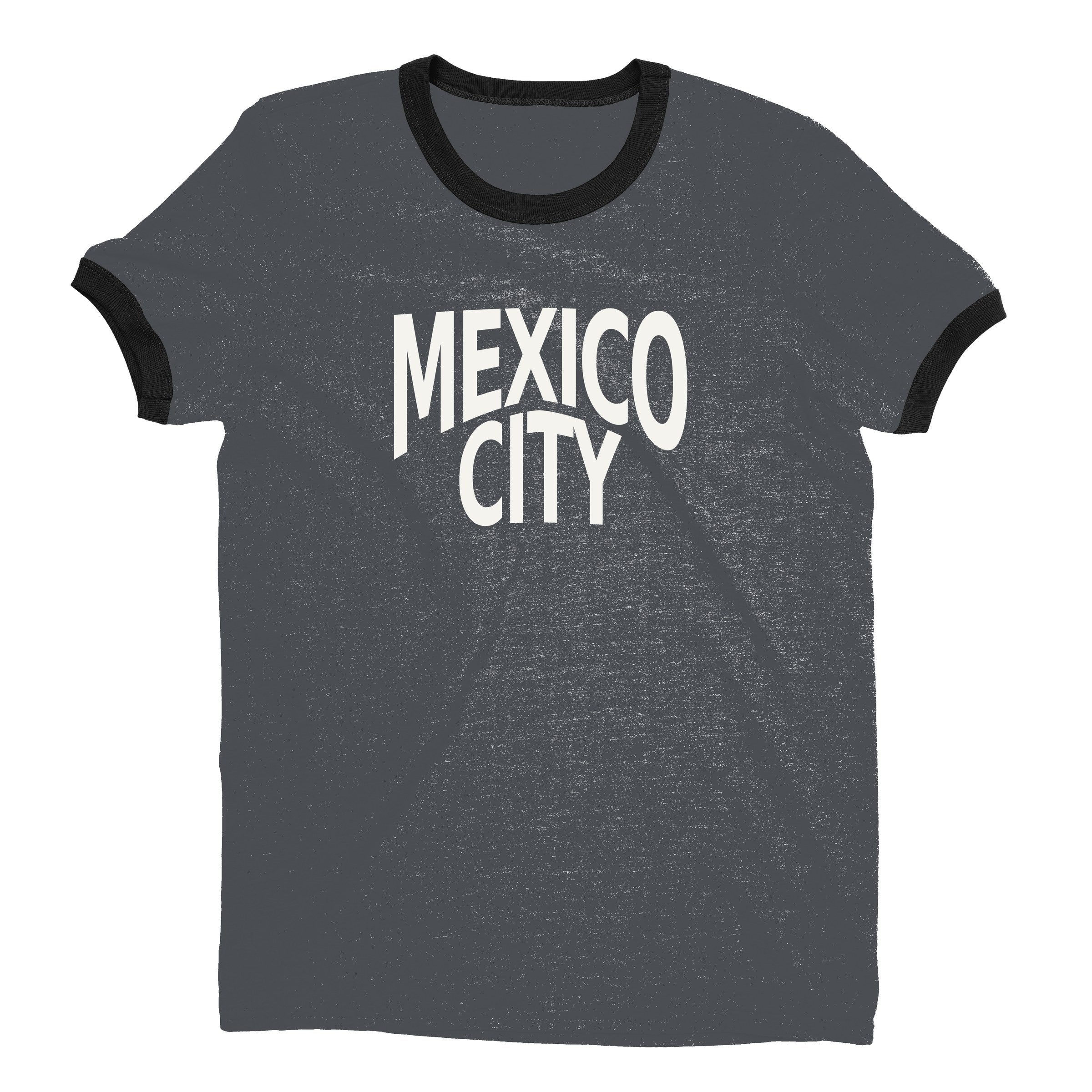 Mexico City Ringer Tee — Dark Heather