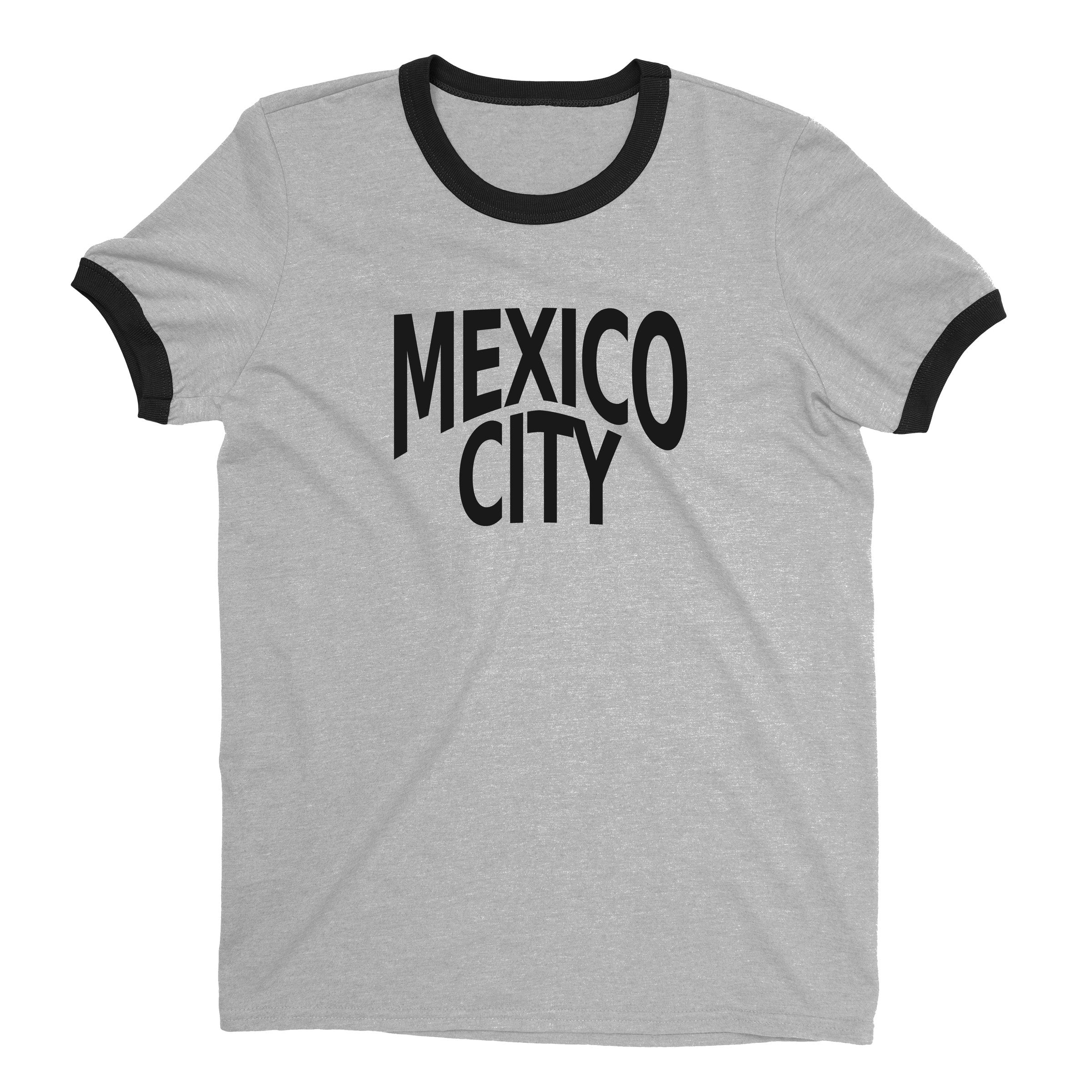 Mexico City Ringer Tee — Heather Gray