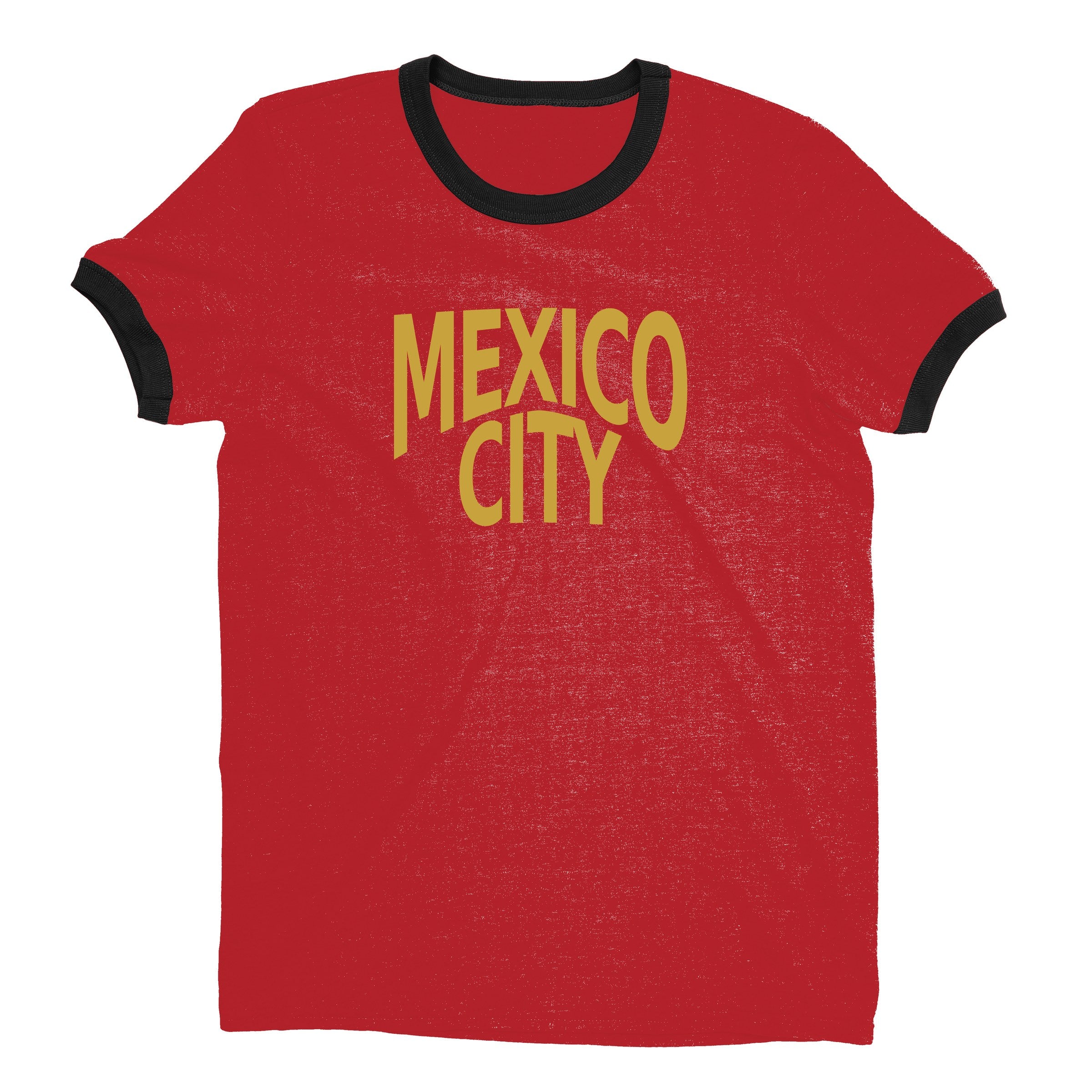Mexico City Ringer Tee — Red