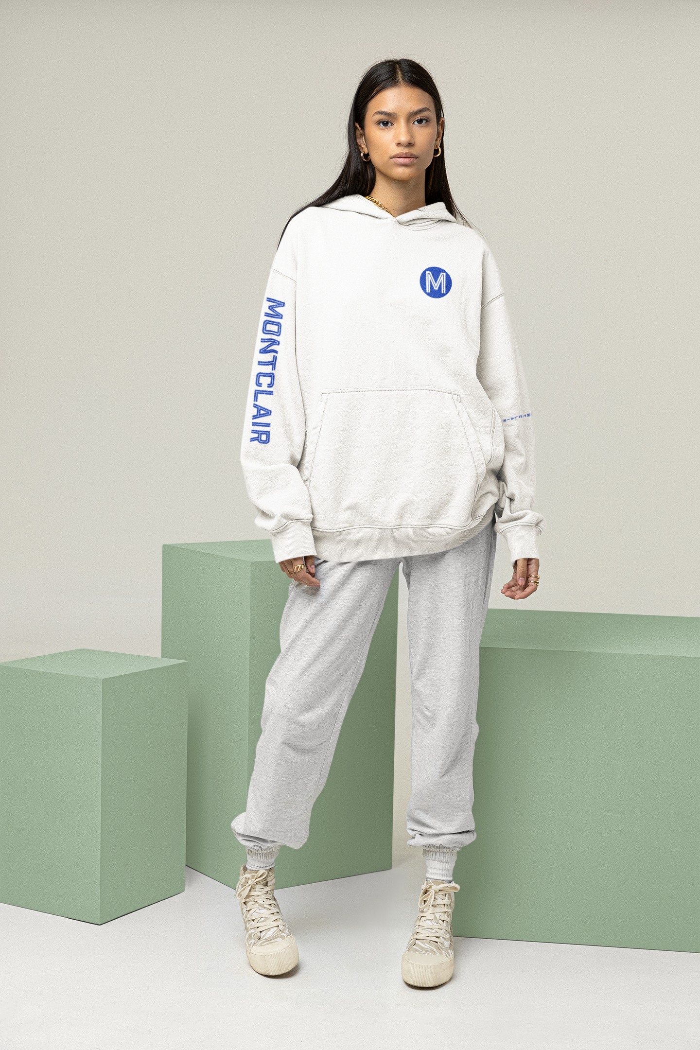 The Montclair Hoodie: White & Ash Options