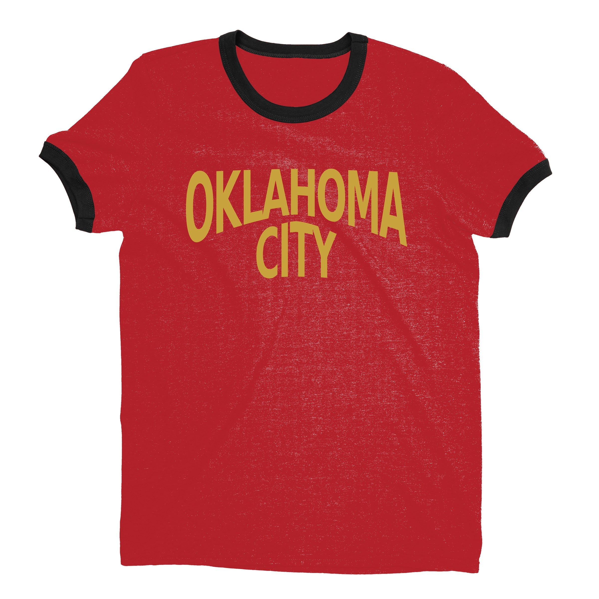 Oklahoma City Ringer Tee — Red
