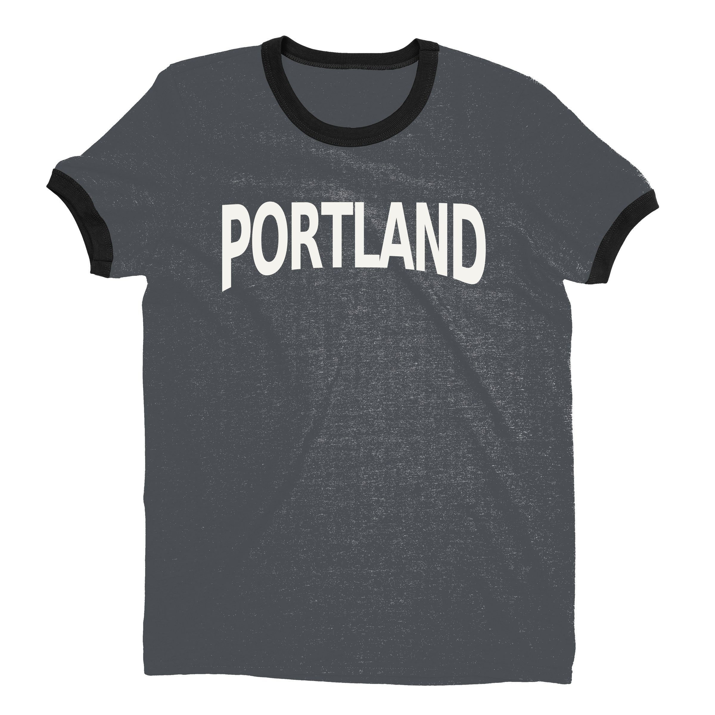 Portland Ringer Tee — Dark Heather