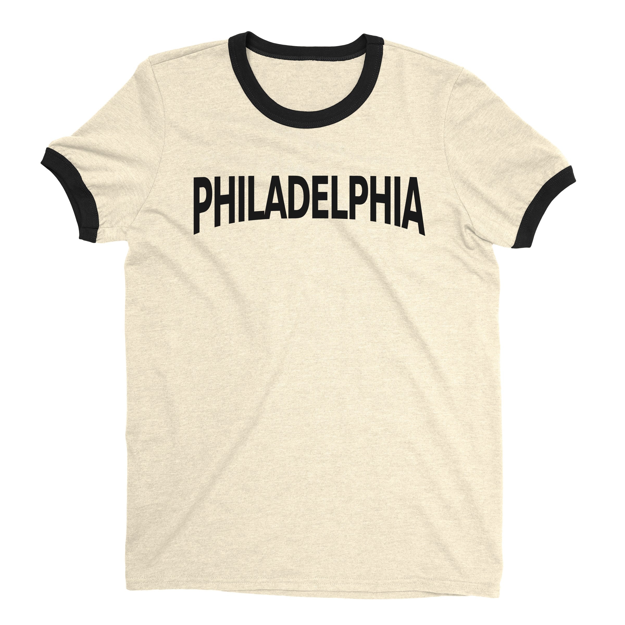 Philadelphia Ringer Tee — Natural